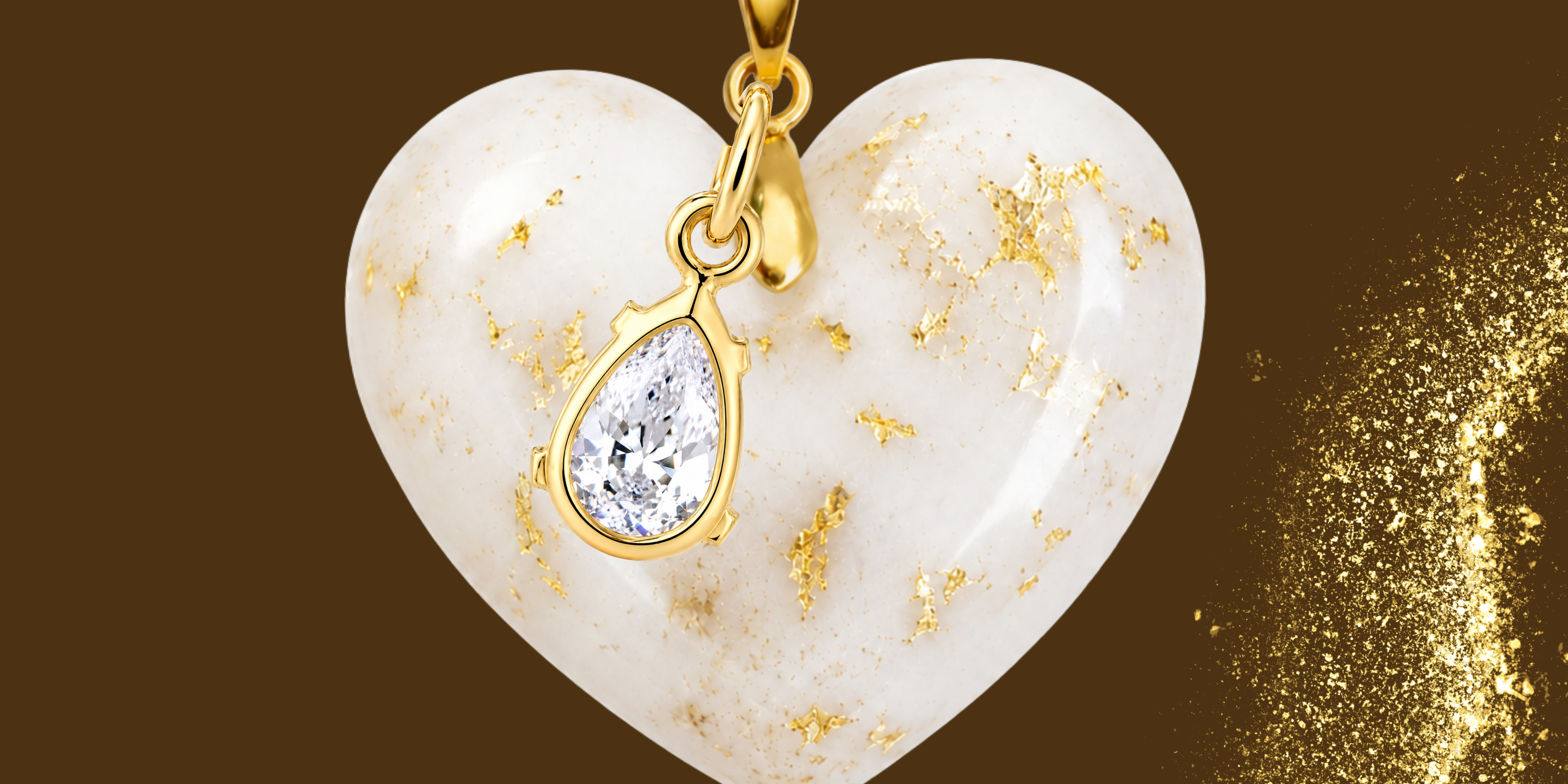 Gold Leaf and Zirconia Drop