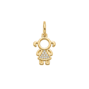 Pendente Menino/Menina Banhado a Ouro