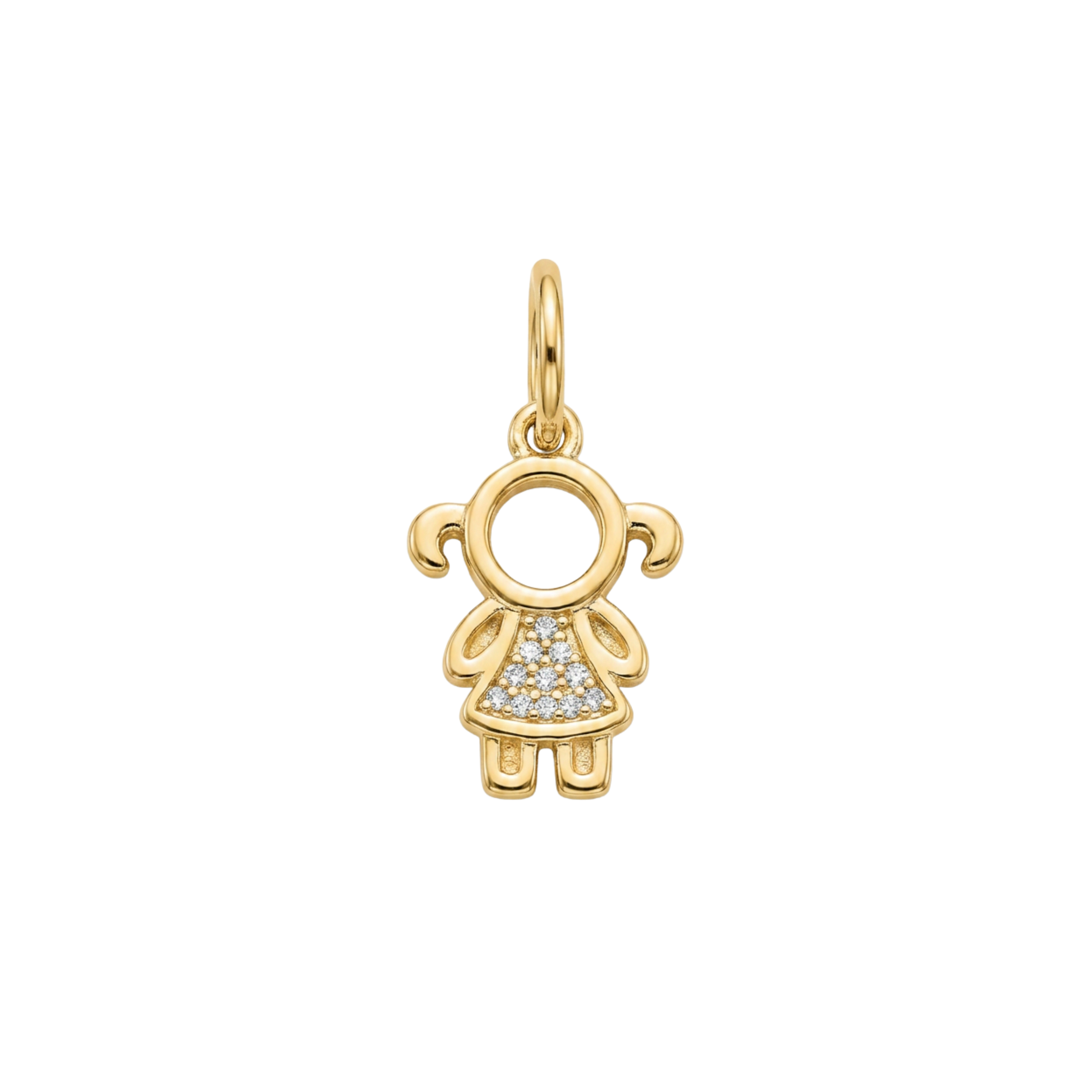 Pendente Menino/Menina Banhado a Ouro