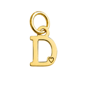 Pendentif de Lettre Plaqué Or