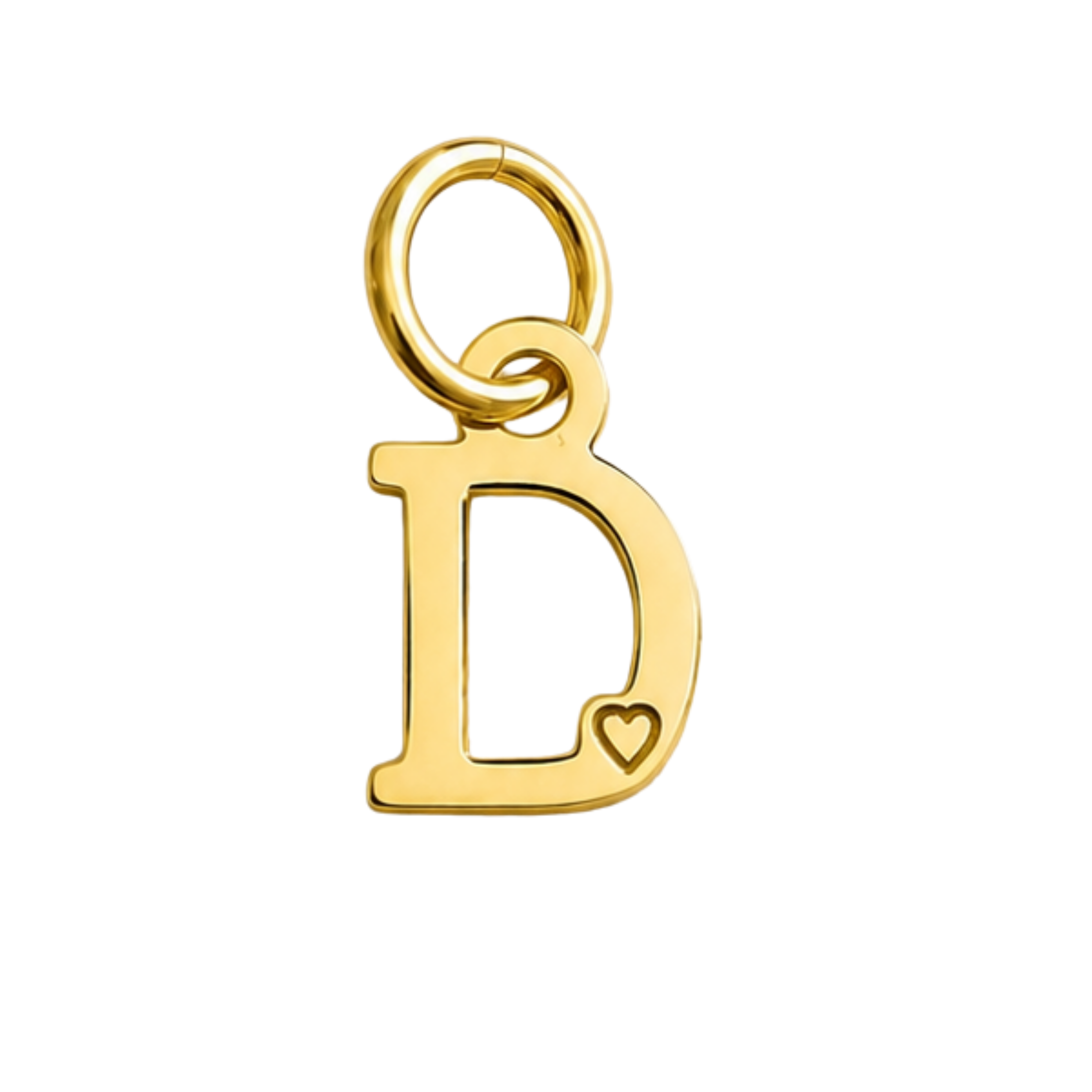 Pendentif de Lettre Plaqué Or