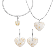 Chubby Heart with Gold Leaf