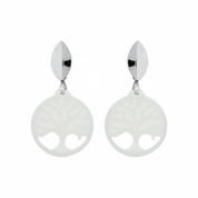Boucles d’oreilles Arbre de Vie  - Bijou en Lait Maternel