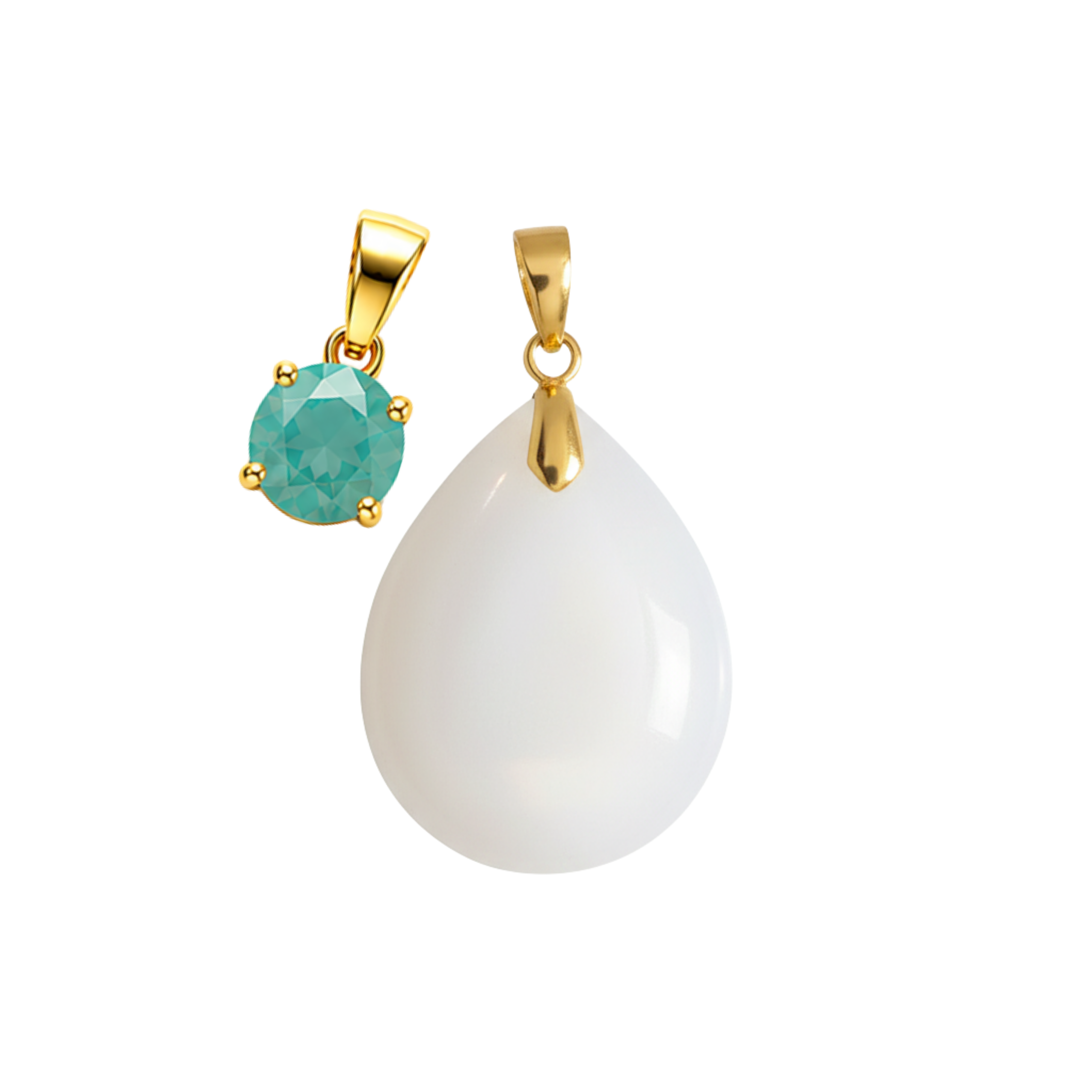 Mini Gota Adicional com Pingente de Pedra do Mês de Nascimento