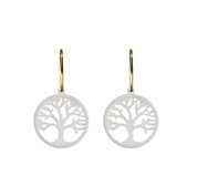 Boucles d’oreilles Arbre de Vie  - Bijou en Lait Maternel