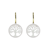 Boucles d’oreilles Arbre de Vie  - Bijou en Lait Maternel