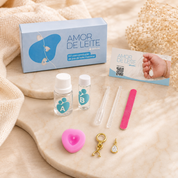 Mini Coração Gordinho com Folhas Douradas e Gota Zircônia