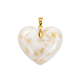 Chubby Heart with Gold Leaf
