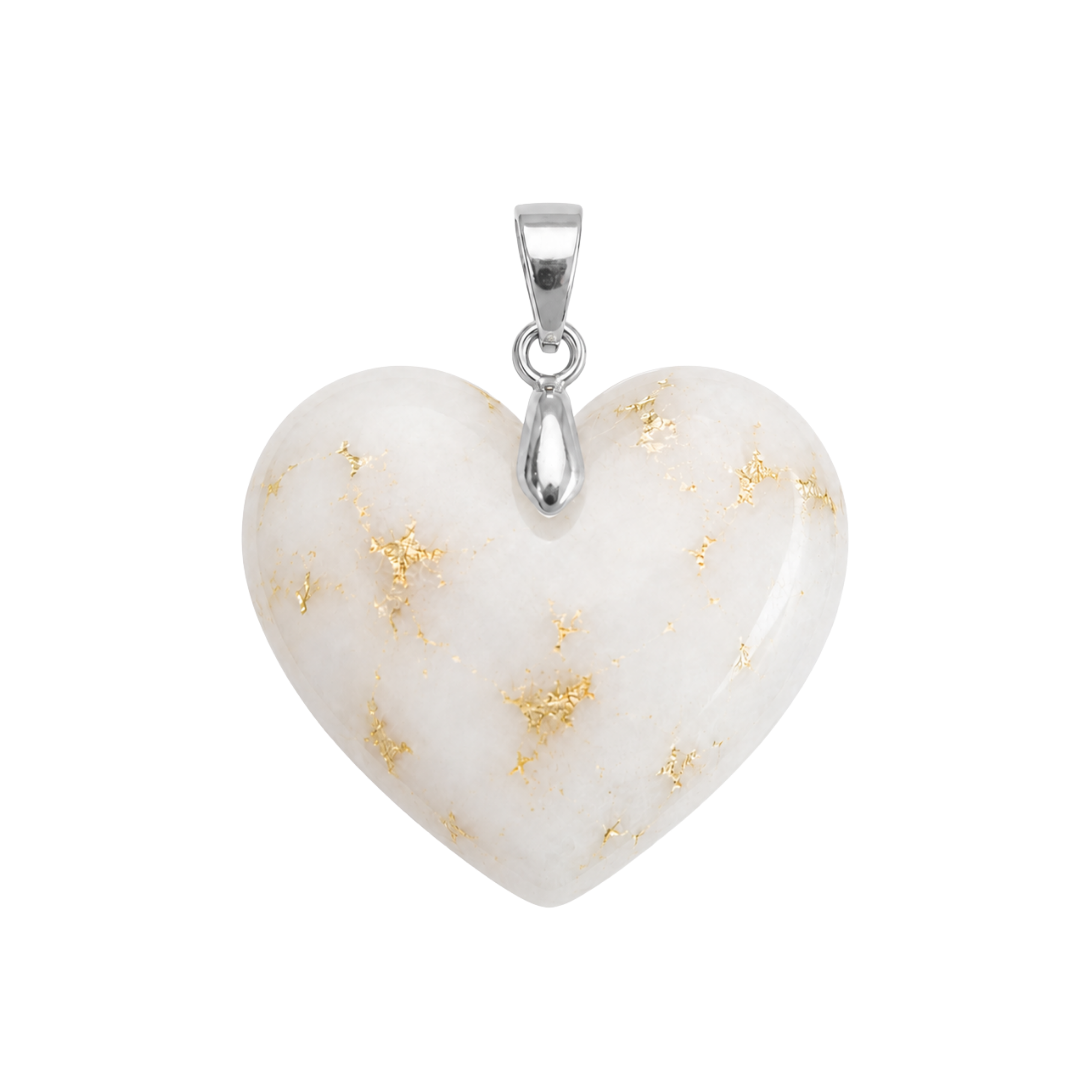 Chubby Heart with Gold Leaf