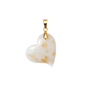 Twisted Heart with Gold Leaf