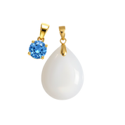 Mini Gota Adicional com Pingente de Pedra do Mês de Nascimento