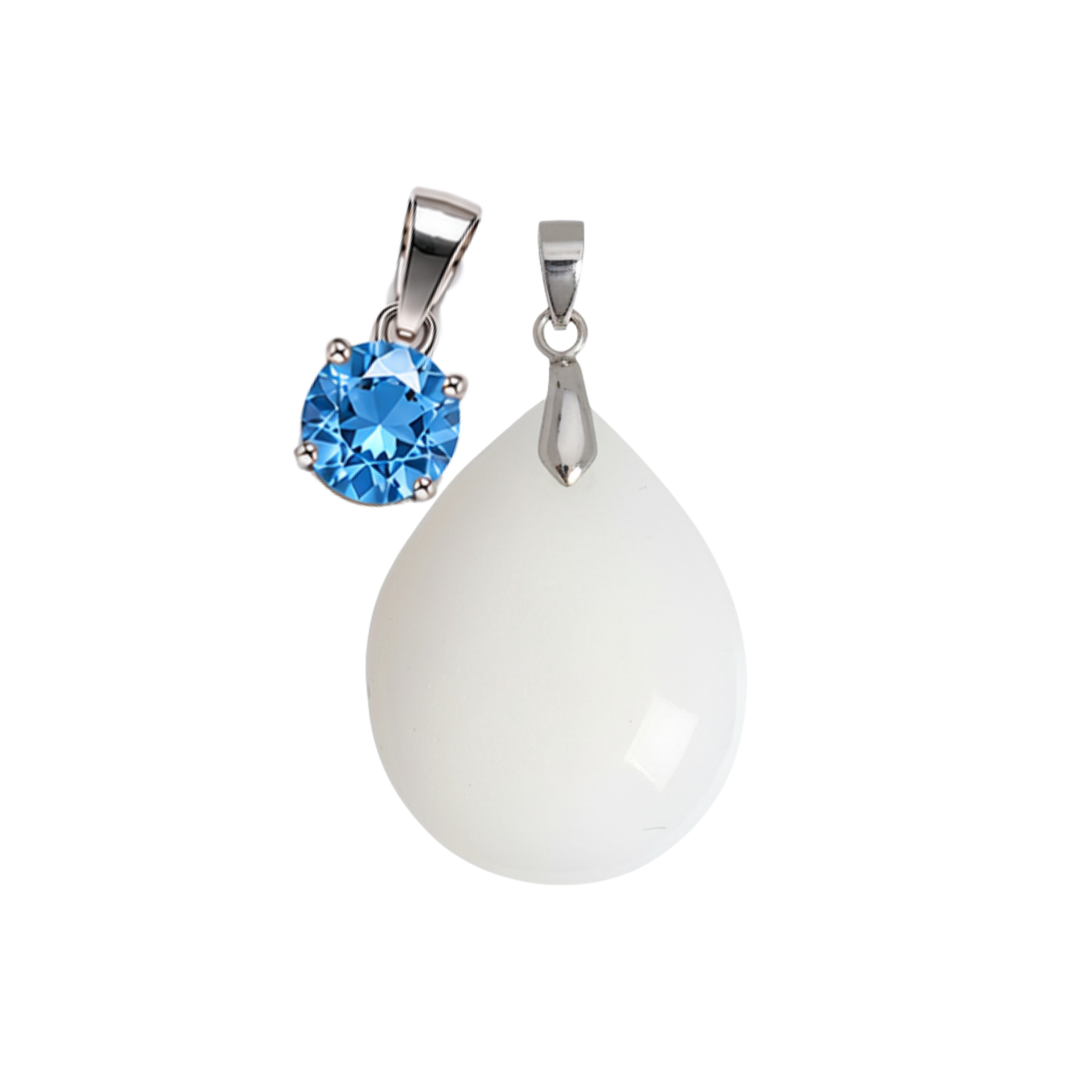 Mini Gota Adicional com Pingente de Pedra do Mês de Nascimento