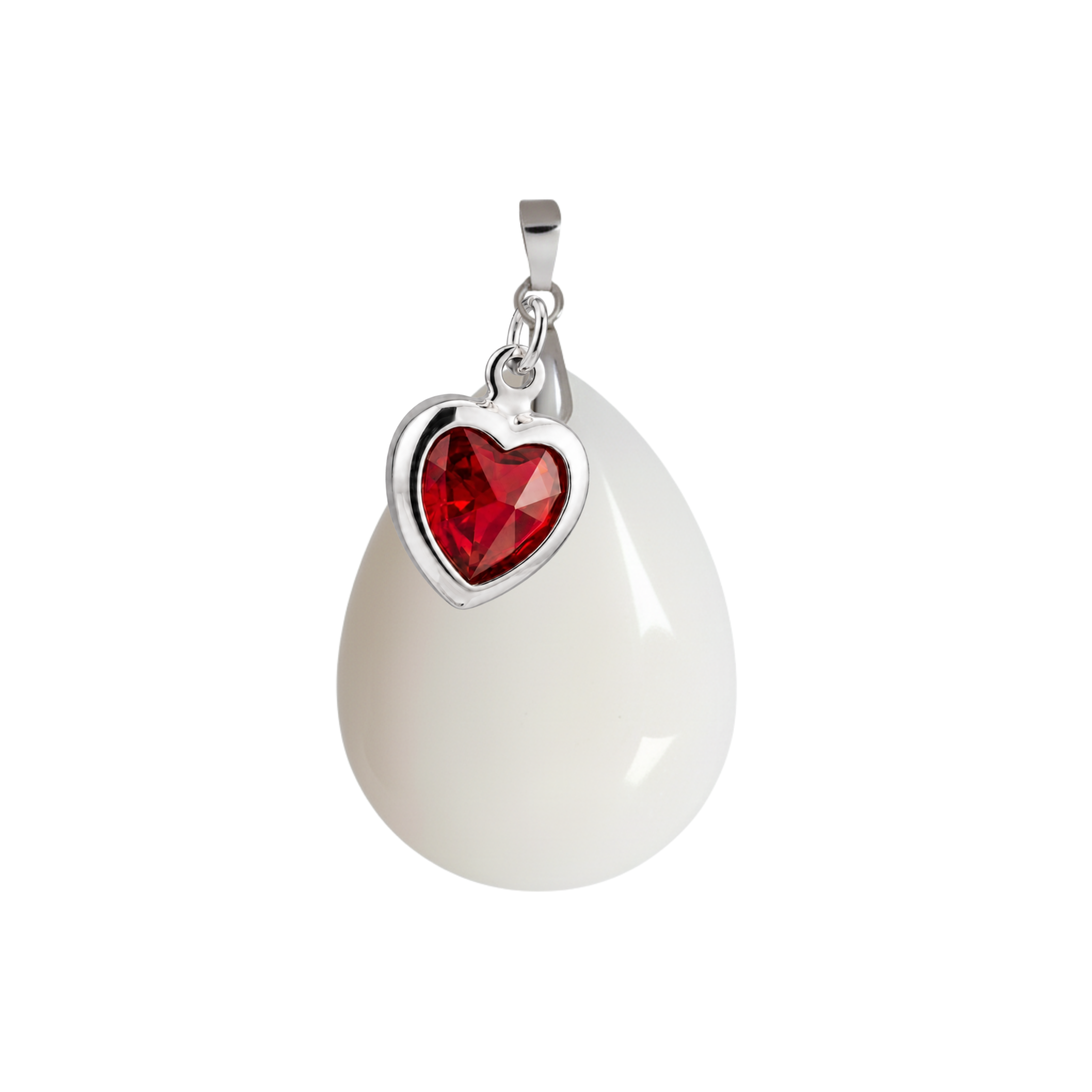 Chubby Drop with Ruby Heart
