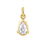 Gota de Zircónia Banhada a Ouro