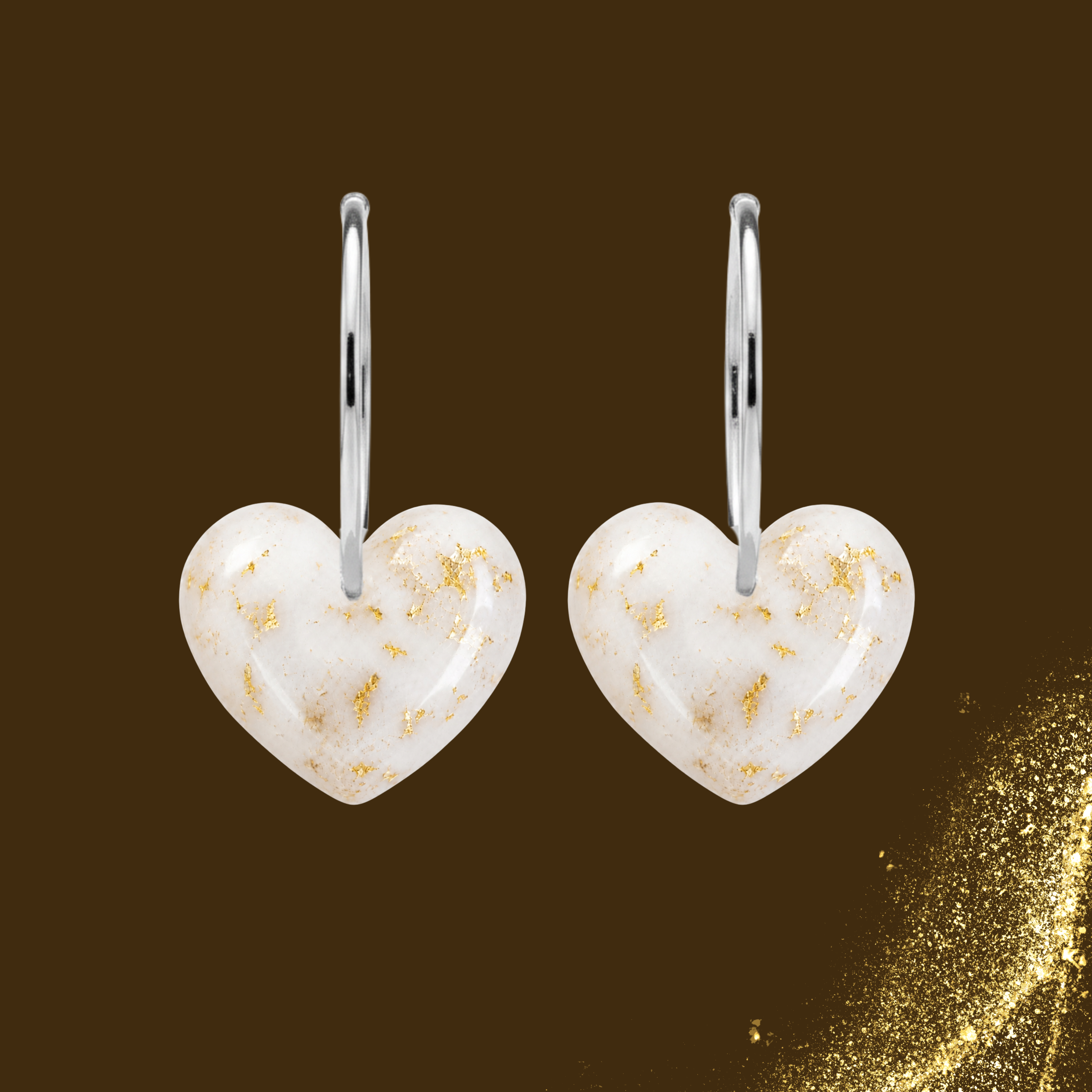 Additional Earrings with Gold Leaf – Kit not included