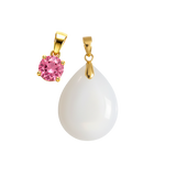Mini Gota Adicional com Pingente de Pedra do Mês de Nascimento