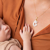 Mutter und Baby Anhänger - Muttermilch Schmuck
