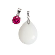 Mini Gota Adicional com Pingente de Pedra do Mês de Nascimento
