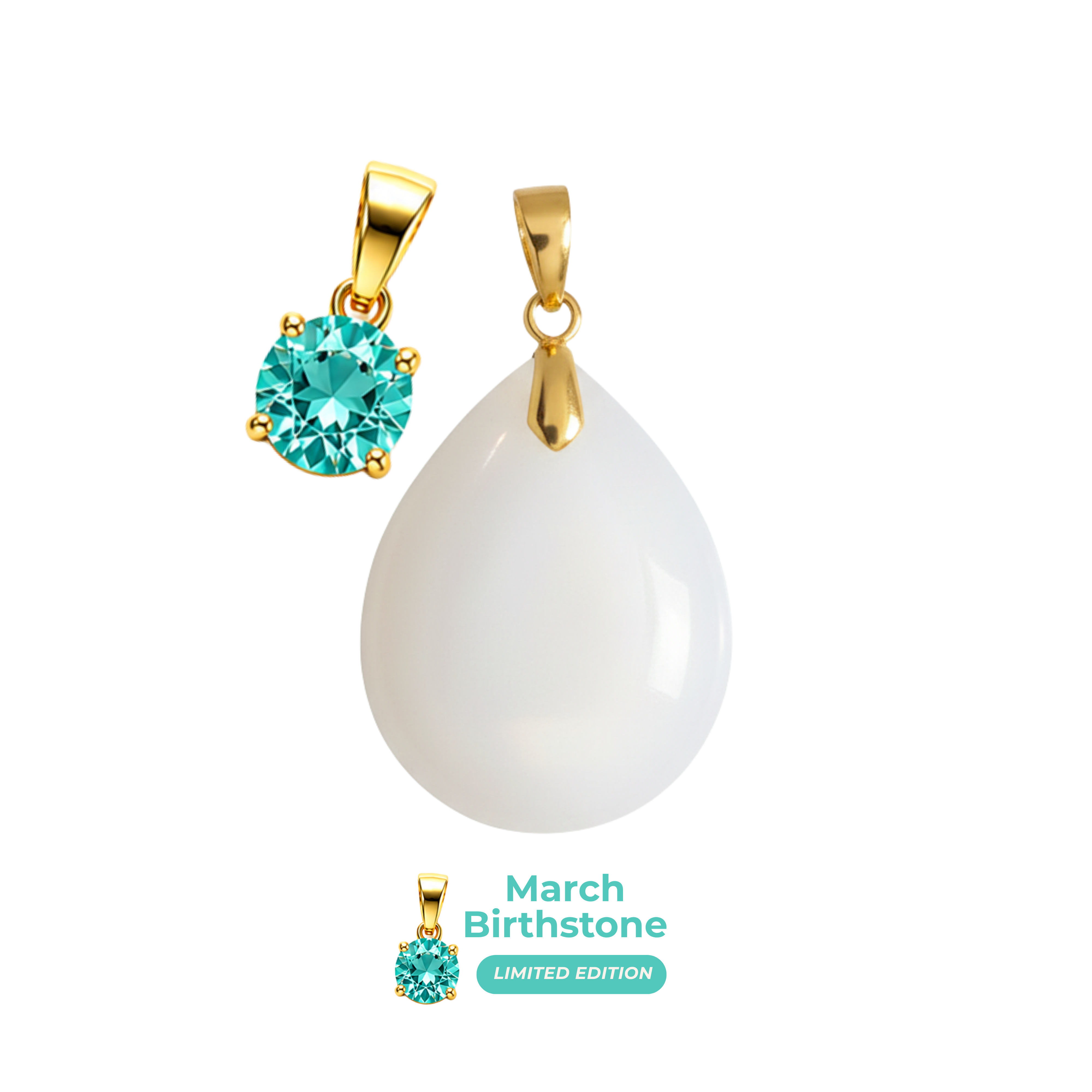 Chubby Mini Drop Birthstone Pendant