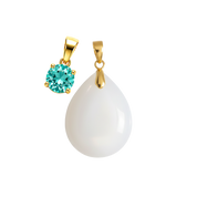 Mini Gota Adicional com Pingente de Pedra do Mês de Nascimento