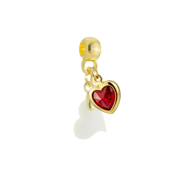 Mini Twisted Heart with Ruby Heart