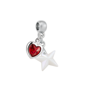 Mini Star with Ruby Heart