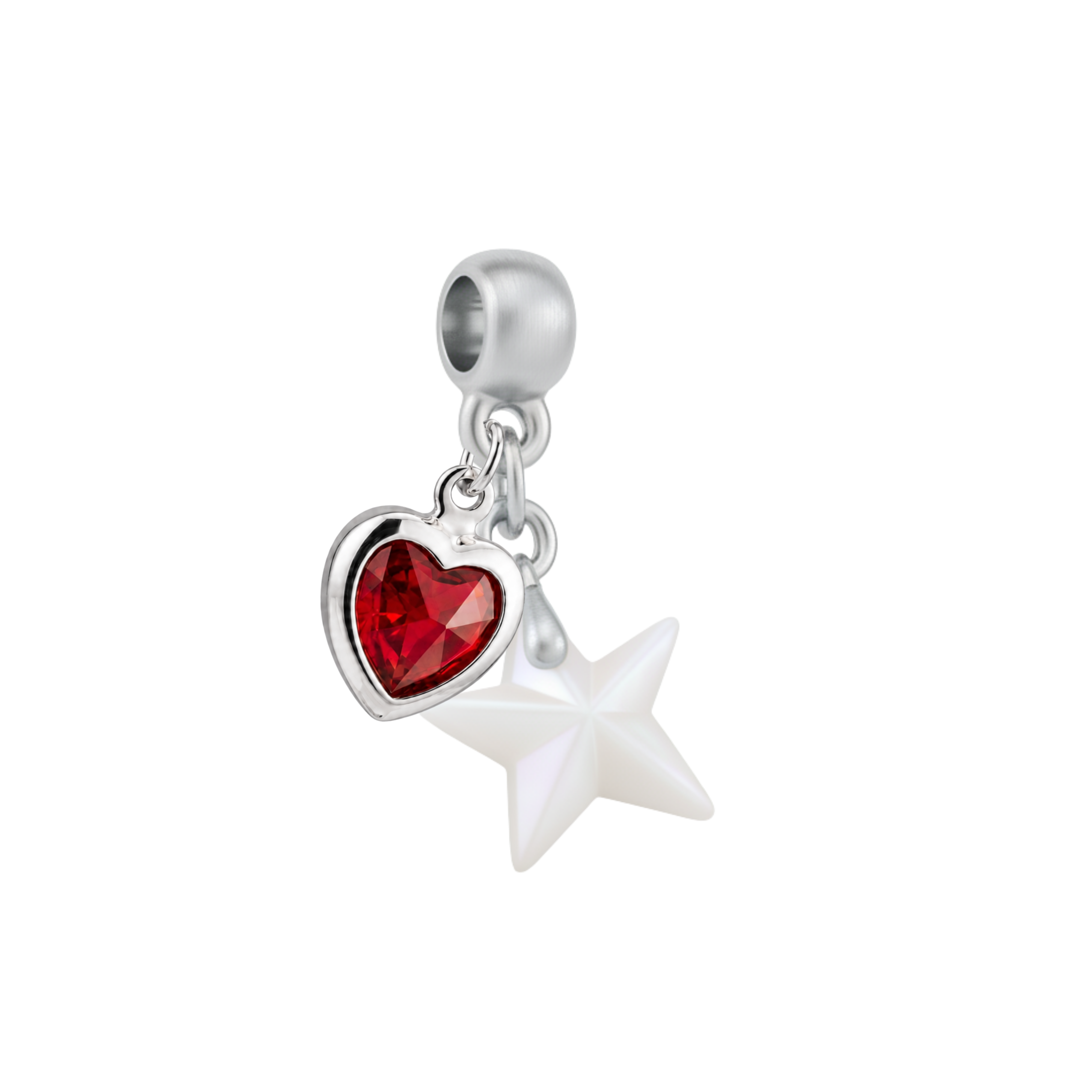 Mini Star with Ruby Heart