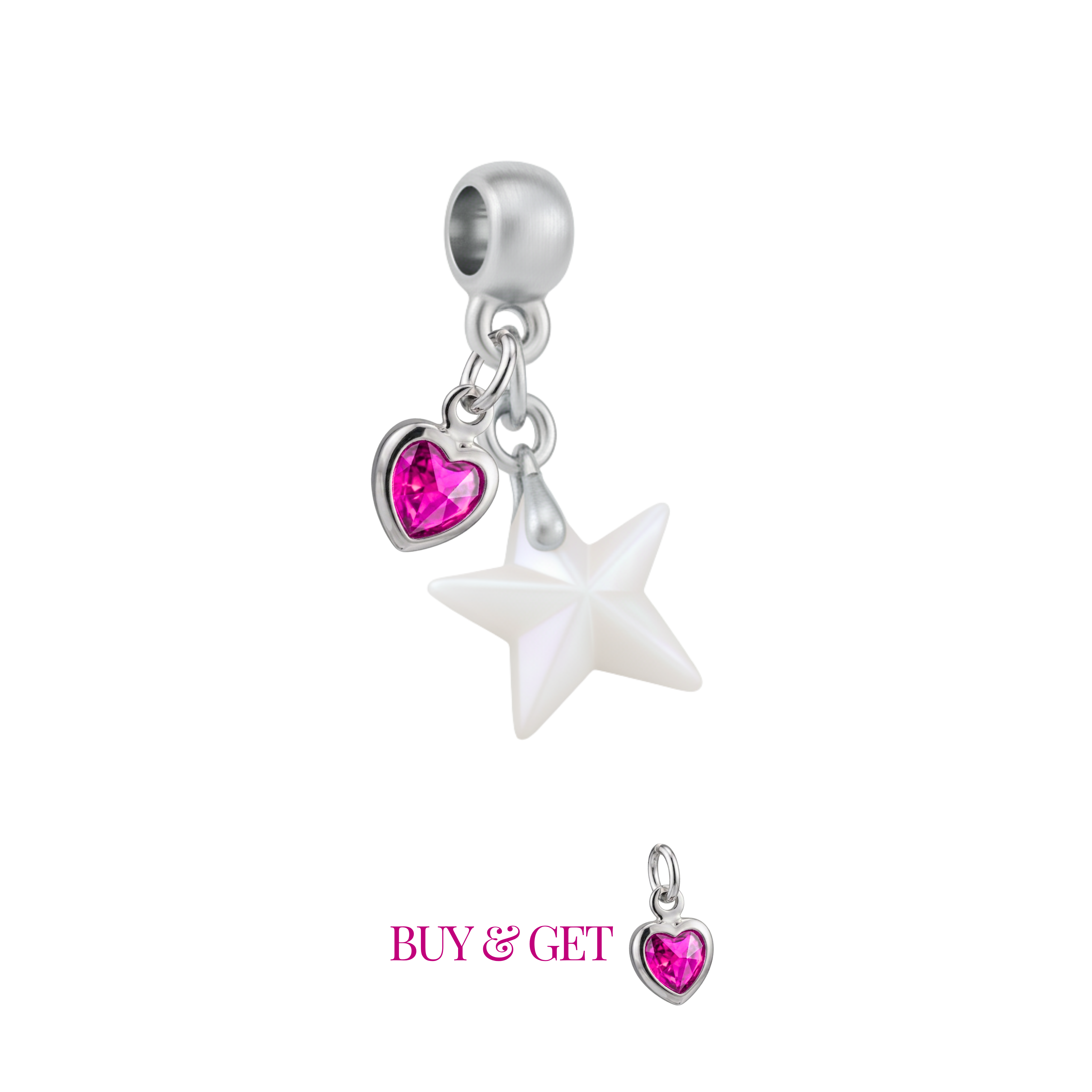 Mini Estrela com Coração de Mãe