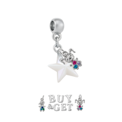 Mini Cuore Paffuto con Goccia di Zirconia