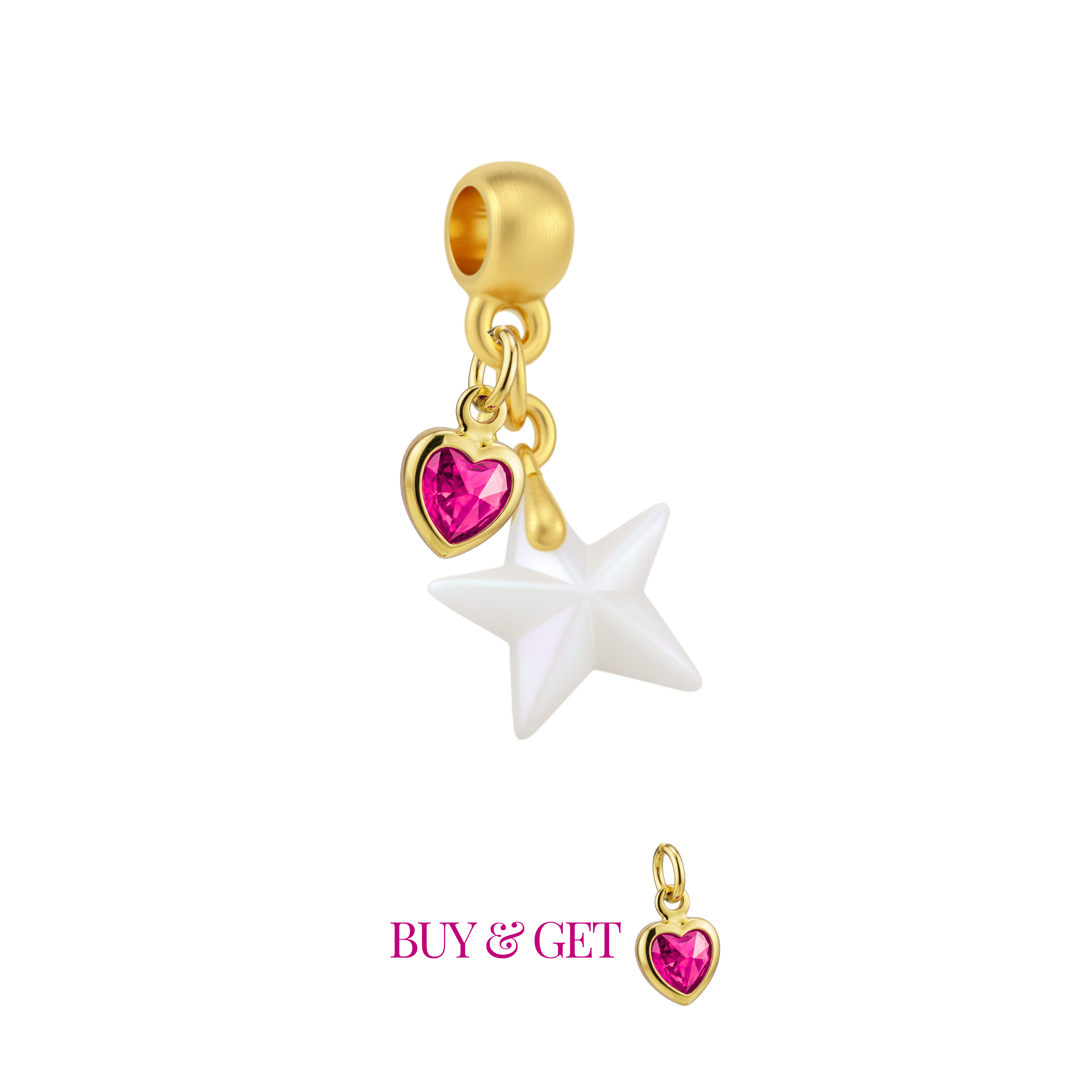 Mini Estrela com Coração de Mãe