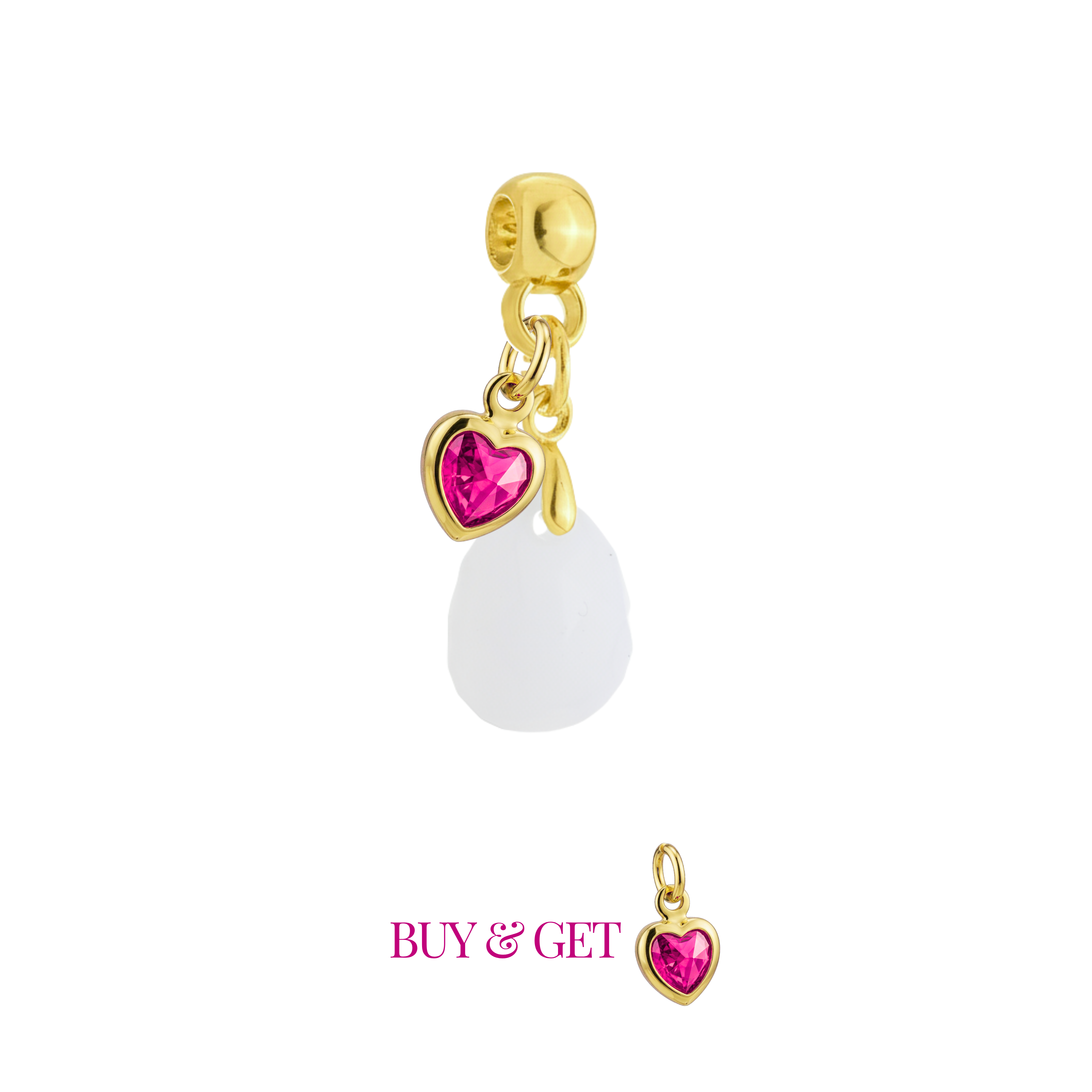 Mini Gota Lapidada Corazón de Mamá