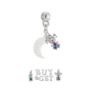 Mini Cuore Paffuto con Goccia di Zirconia