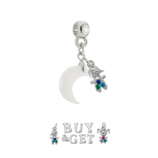 Mini Cuore Paffuto con Goccia di Zirconia