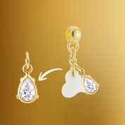 Berloque Adicional com Gota Zircônia