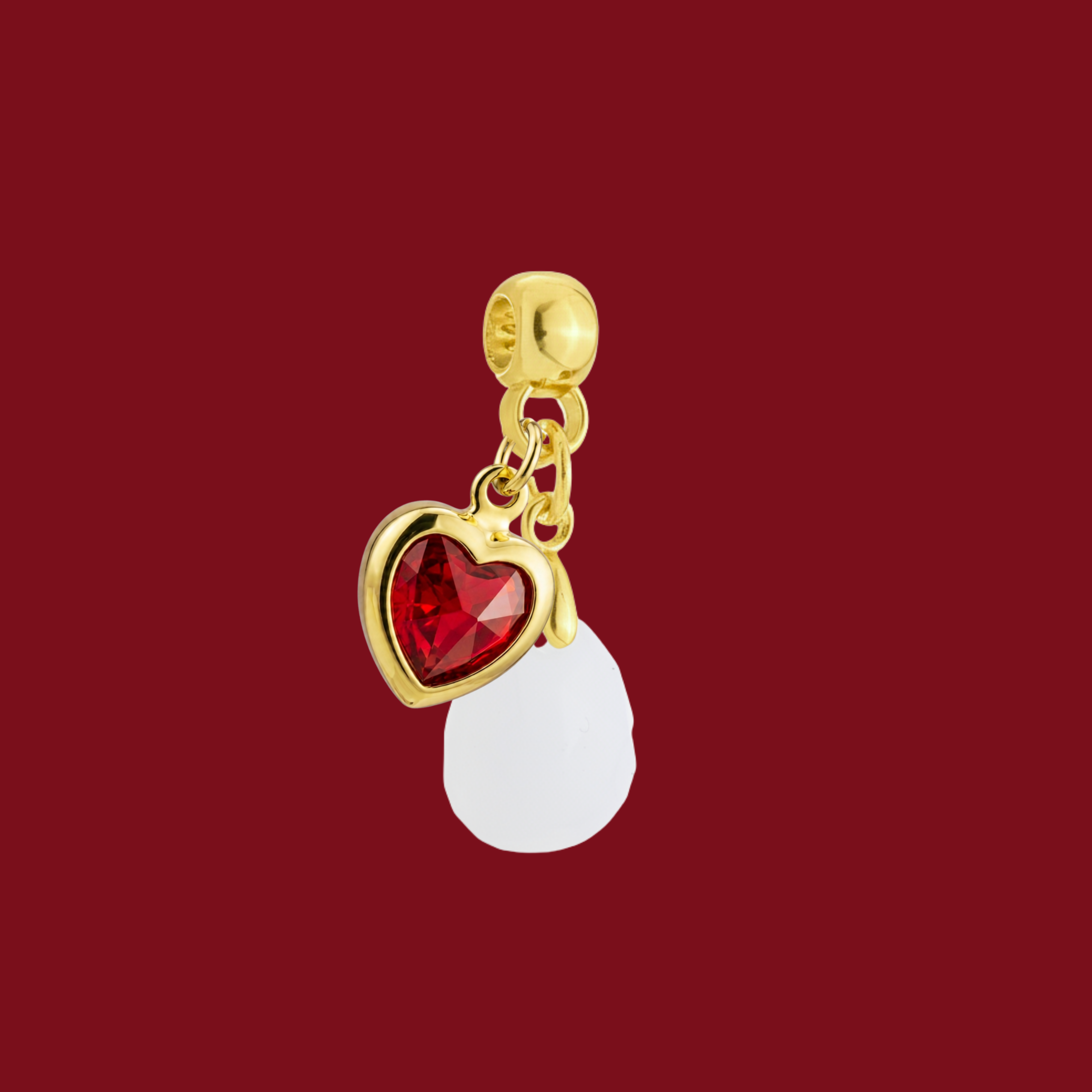 Zusätzlicher Charm mit Rubinherz