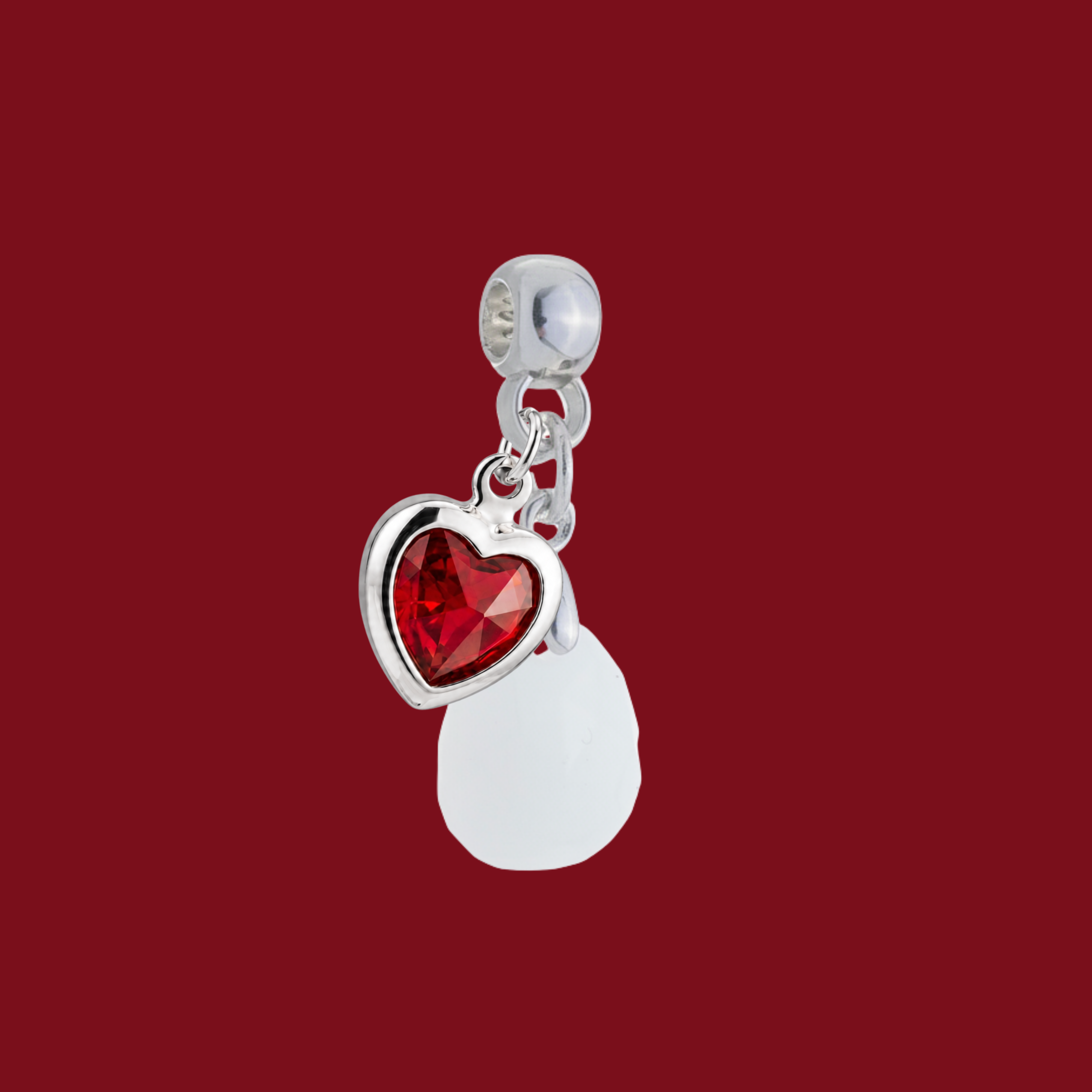 Zusätzlicher Charm mit Rubinherz