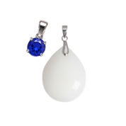 Mini Gota Adicional com Pingente de Pedra do Mês de Nascimento