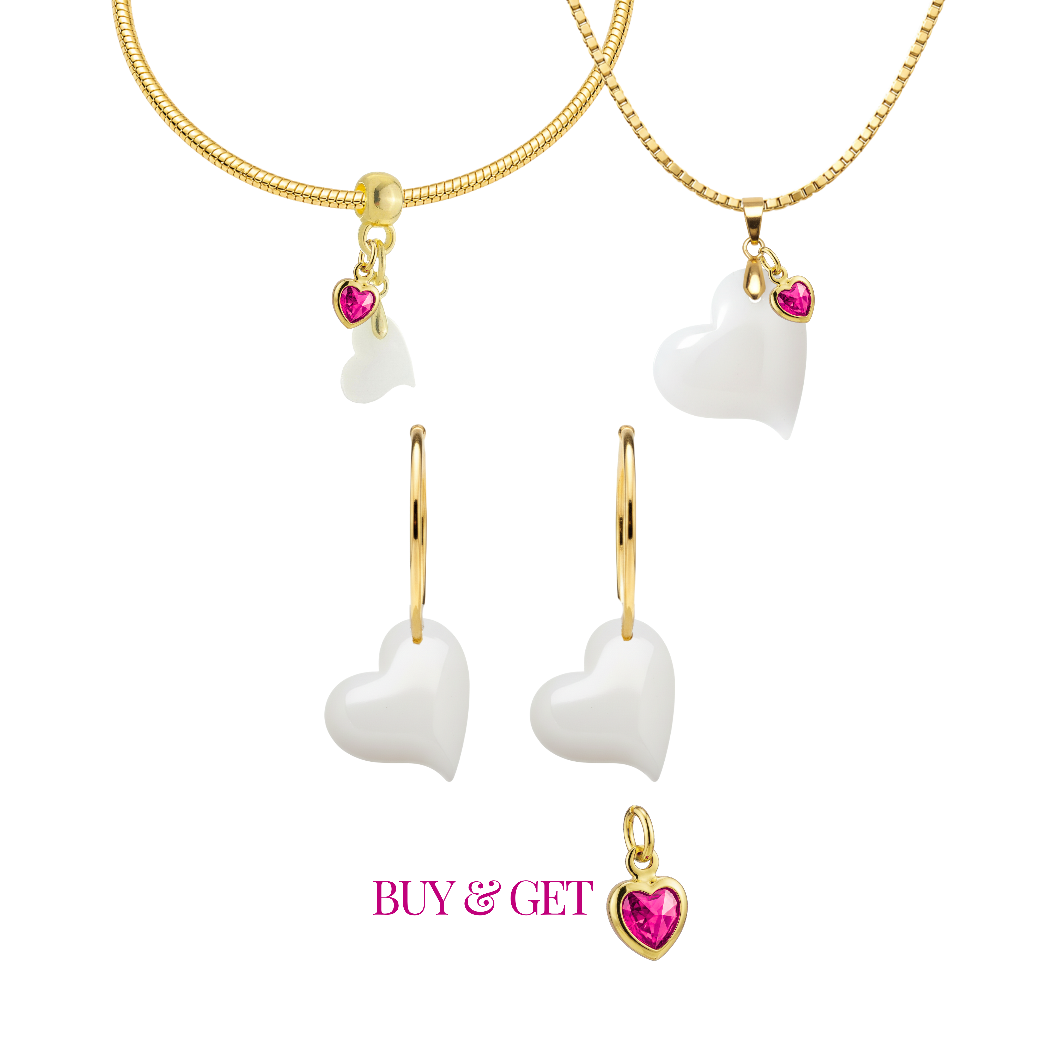 Corazón Torcido con Gota de Circonita