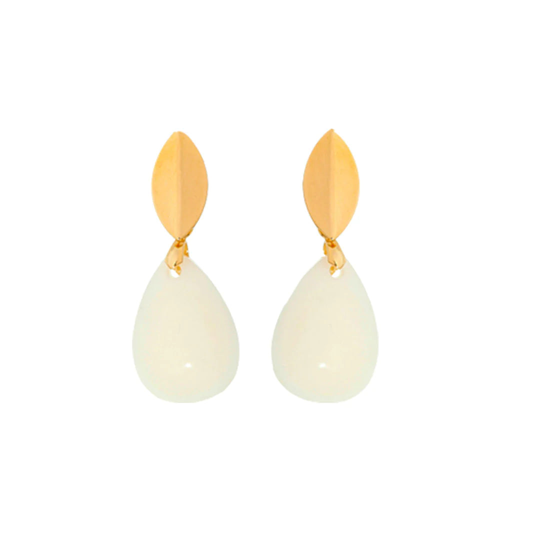 Chubby Drop Earring Gold Plated - Breastmilk jewelry