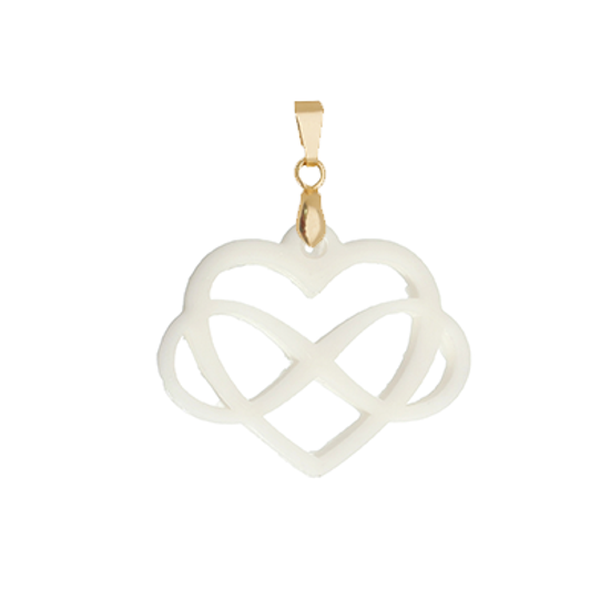Infinite Heart Pendent - Breastmilk jewelry